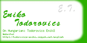 eniko todorovics business card